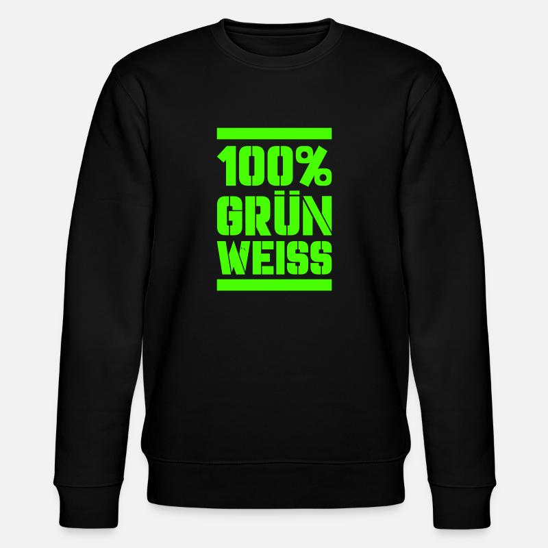 100 vert blanc - Sweat bio CHANGER Stanley/Stella Unisexe - noir