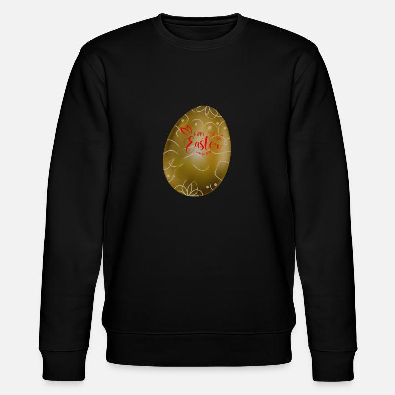 Ostergrüsse - Stanley/Stella Unisex Bio-Sweatshirt CHANGER  - Schwarz