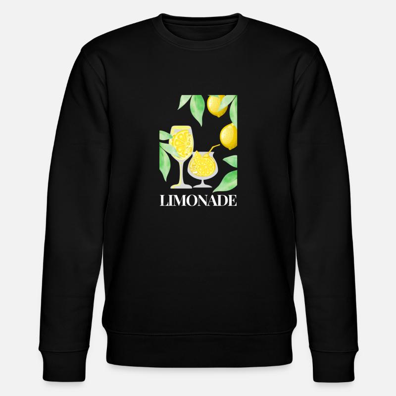 Zitrone Früchte Limonade - Stanley/Stella Unisex Bio-Sweatshirt CHANGER - Schwarz