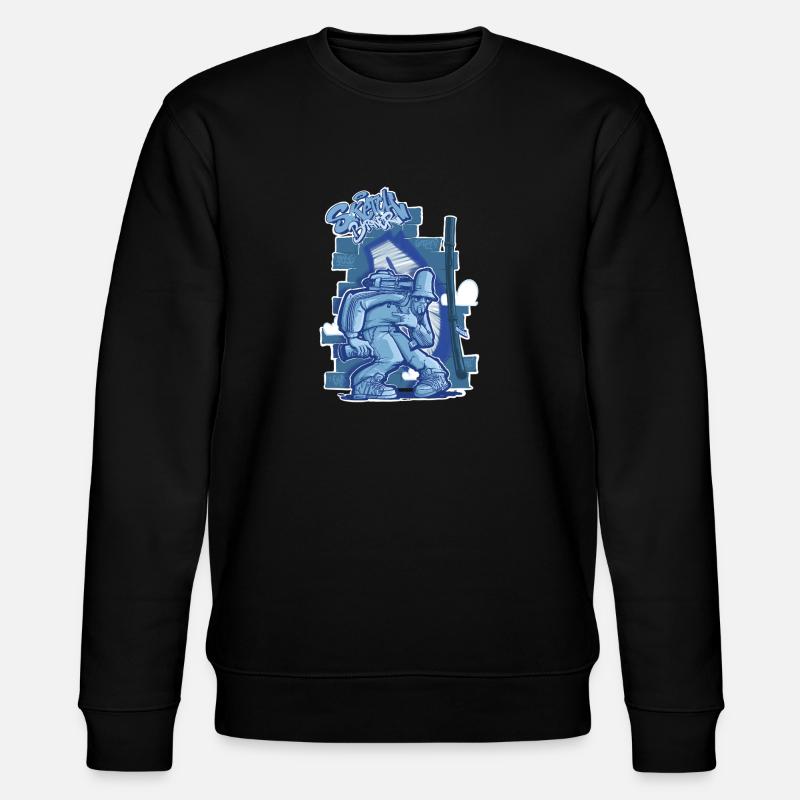 Straßengeist - Stanley/Stella Unisex Bio-Sweatshirt CHANGER - Schwarz