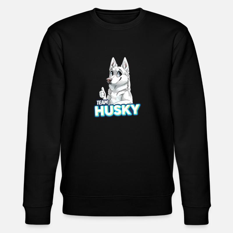 TEAM Husky - Weiß - Stanley/Stella Unisex Bio-Sweatshirt CHANGER  - Schwarz