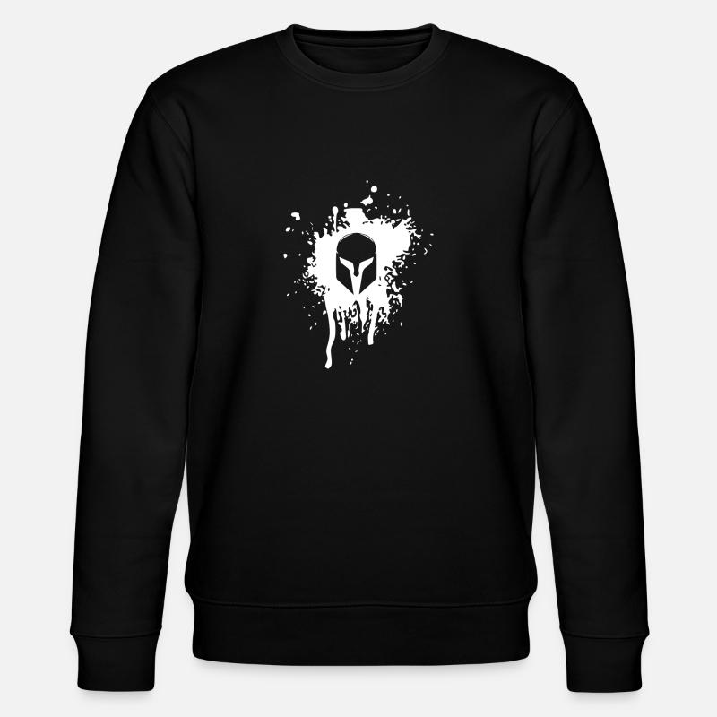 Spartan Helm - Stanley/Stella Unisex Bio-Sweatshirt CHANGER  - Schwarz