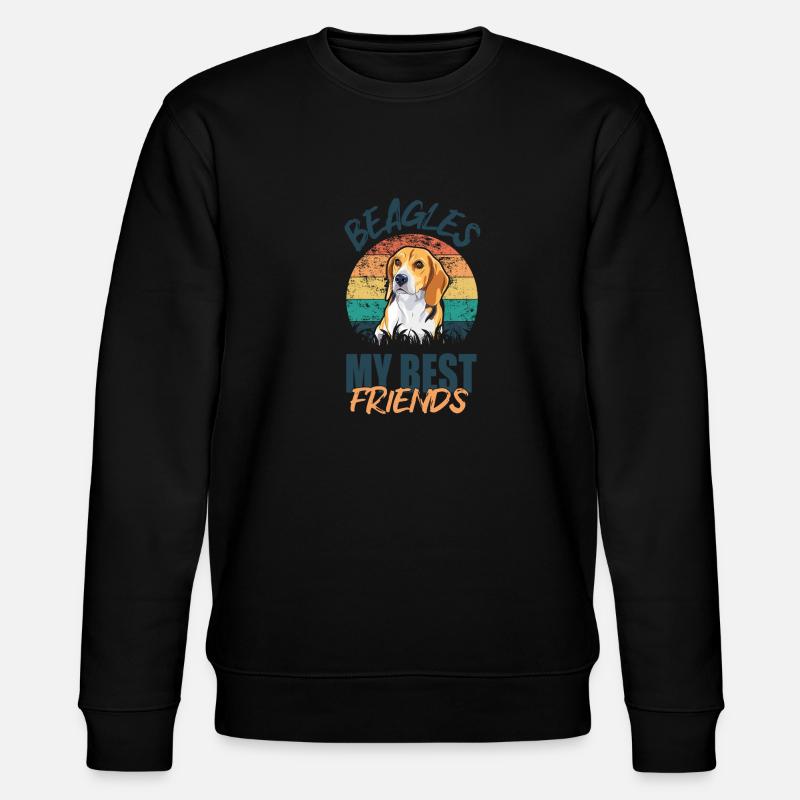 Beagle - Stanley/Stella Unisex Bio-Sweatshirt CHANGER  - Schwarz