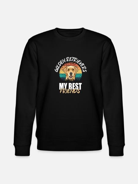 Golden Retrievers - Stanley/Stella CHANGER Unisex Organic Sweatshirt - black