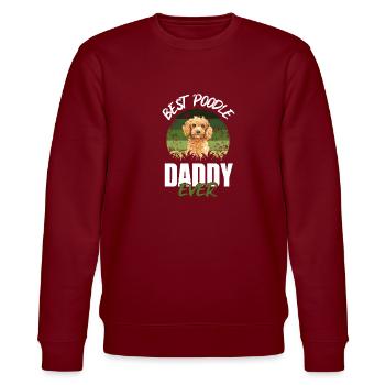 Poodle - Stanley/Stella CHANGER Unisex Organic Sweatshirt - burgundy - Front - Nik (191cm) & Marisol (170cm)
