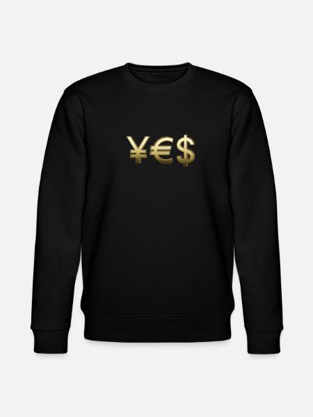 YES - successful and happy - Stanley/Stella CHANGER Unisex Organic Sweatshirt - black