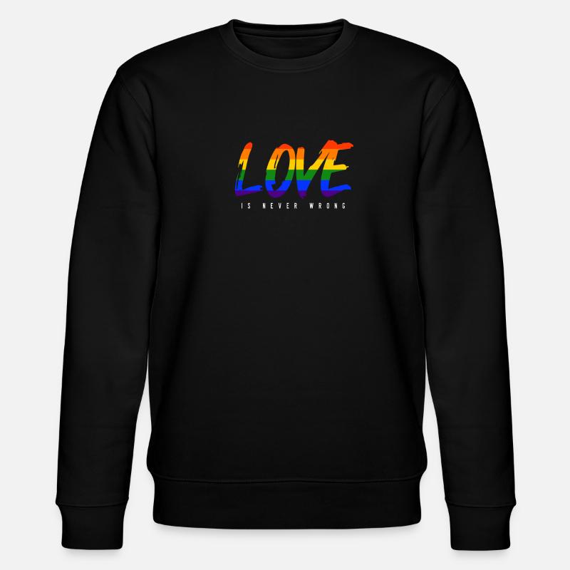 LGBTQ-Liebe - Stanley/Stella Unisex Bio-Sweatshirt CHANGER  - Schwarz