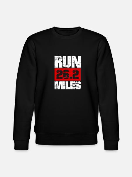 Run 26.2 mile marathon challenge - Stanley/Stella CHANGER Unisex Organic Sweatshirt - black
