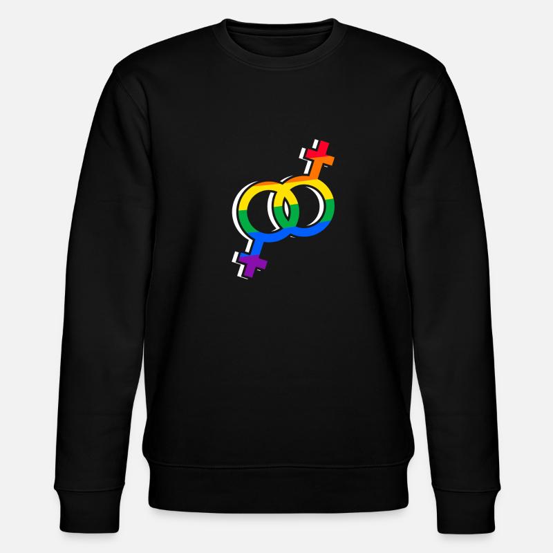 Pride - Stanley/Stella Unisex Bio-Sweatshirt CHANGER  - Schwarz