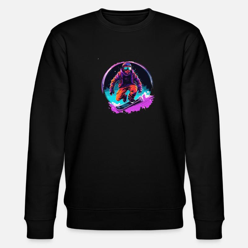 Snowboard ou ski puis après-ski - Sweat bio CHANGER Stanley/Stella Unisexe - noir