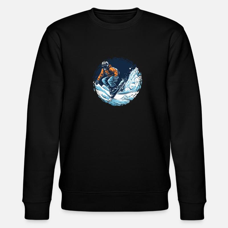 Snowboard ou ski puis après-ski - Sweat bio CHANGER Stanley/Stella Unisexe - noir