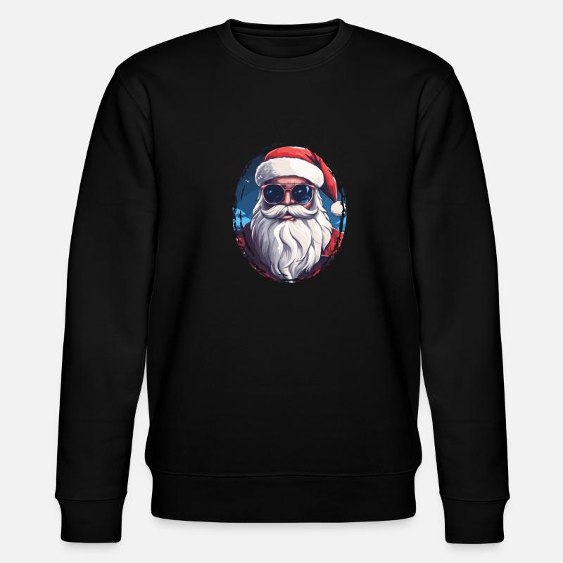 Frohe Weihnachten - Stanley/Stella Unisex Bio-Sweatshirt CHANGER  - Schwarz
