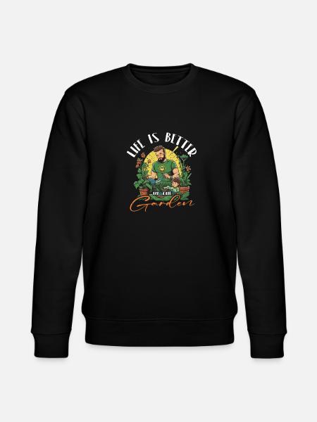 A garden lover's delight - Stanley/Stella CHANGER Unisex Organic Sweatshirt - black