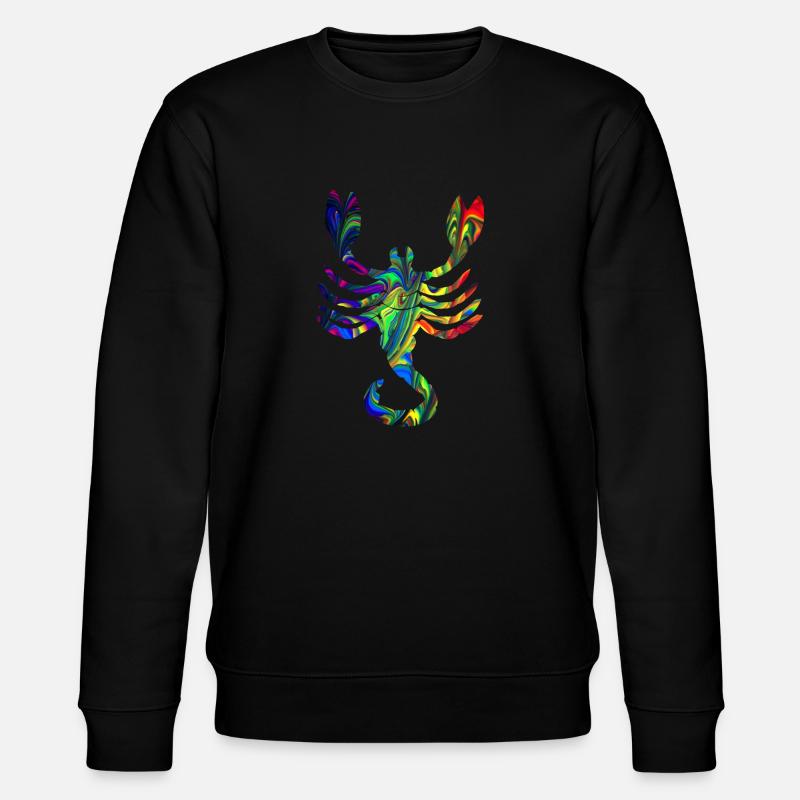 Skorpion marmoriert - Stanley/Stella Unisex Bio-Sweatshirt CHANGER  - Schwarz