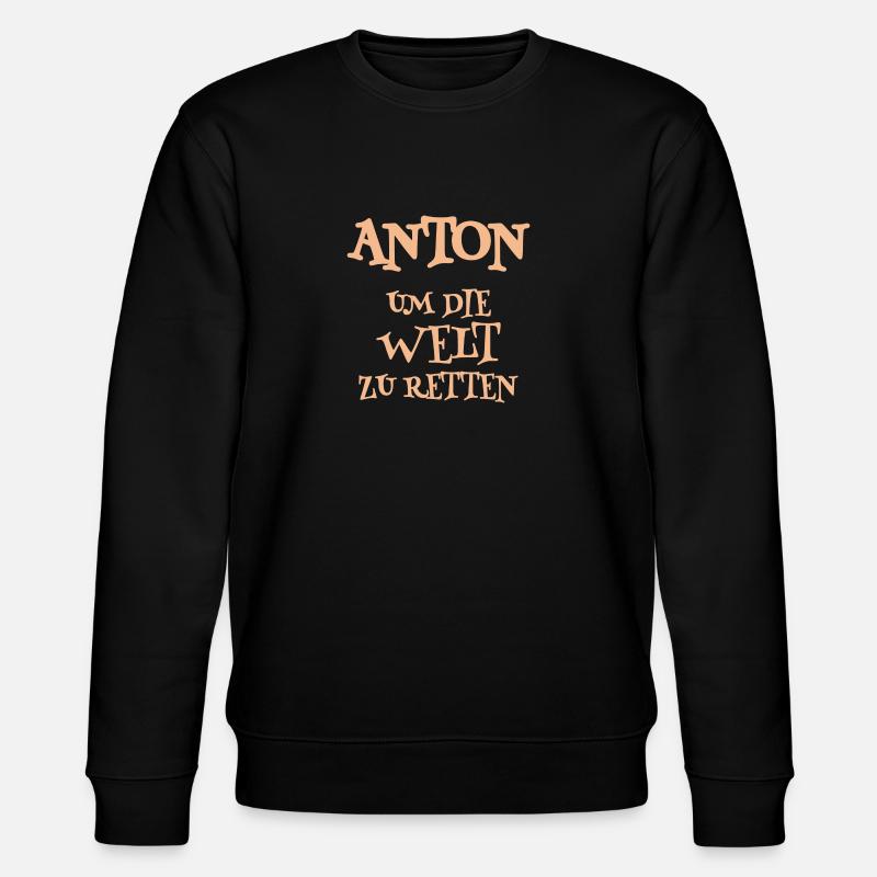 Anton - Stanley/Stella Unisex Bio-Sweatshirt CHANGER  - Schwarz