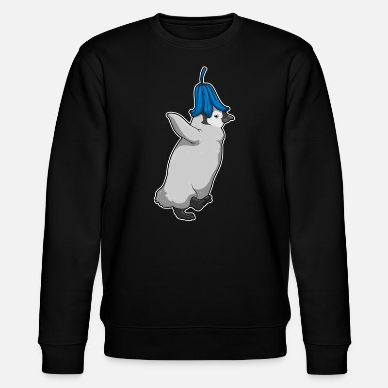 Pingouin Fleurs de campanule - Sweat bio CHANGER Stanley/Stella Unisexe - noir
