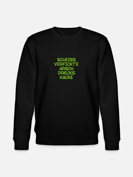 scheiss, verfickte, Arschdreckskacke - Stanley/Stella Unisex Bio-Sweatshirt CHANGER - Schwarz