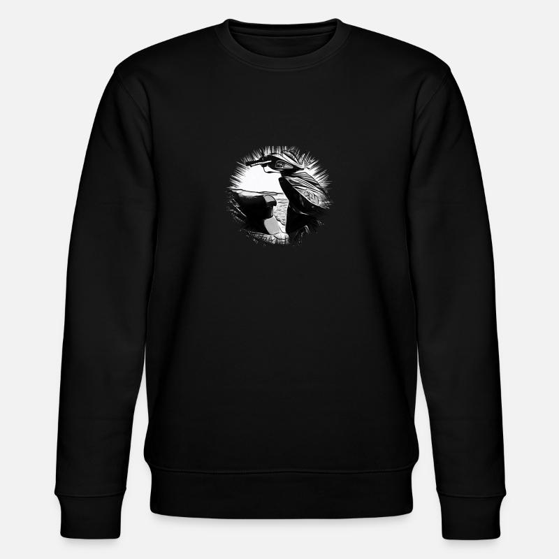 Motorroller - Stanley/Stella Unisex Bio-Sweatshirt CHANGER  - Schwarz