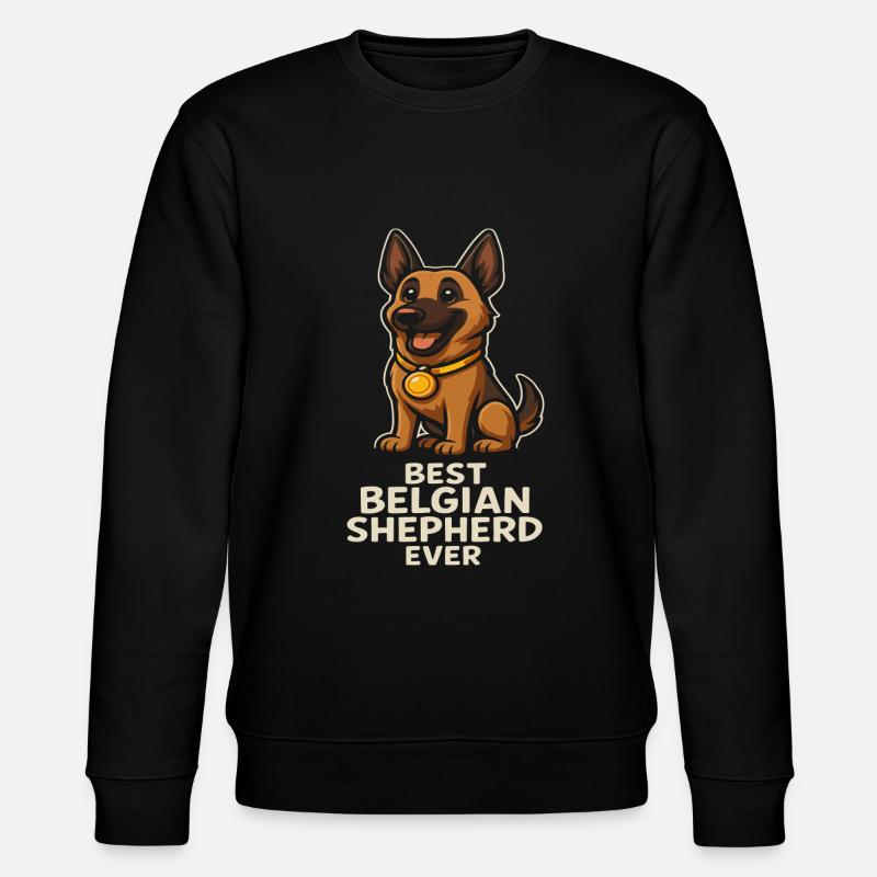 Bester Belgischer Schäferhund Aller Zeiten - Stanley/Stella Unisex Bio-Sweatshirt CHANGER  - Schwarz
