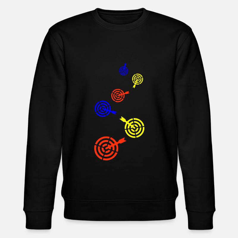 Darts Symbol - Stanley/Stella Unisex Bio-Sweatshirt CHANGER  - Schwarz