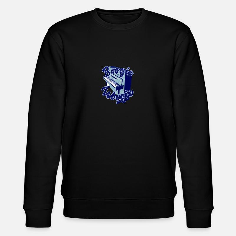 Boogie Woogie Piano Design - Stanley/Stella CHANGER Unisex Organic Sweatshirt - black