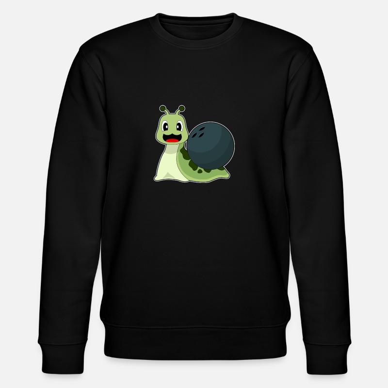 Snail Bowling Bowling Ball - Stanley/Stella CHANGER Unisex Organic Sweatshirt - black