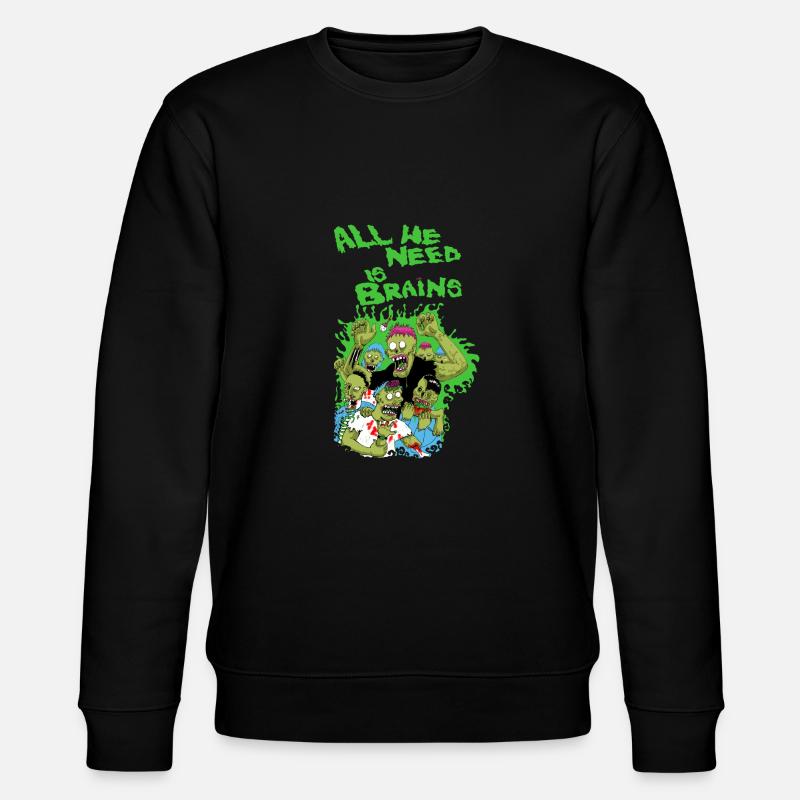 zombies love brains - Sweat bio CHANGER Stanley/Stella Unisexe - noir