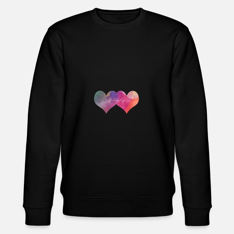 Freundschaft - Stanley/Stella Unisex Bio-Sweatshirt CHANGER  - Schwarz