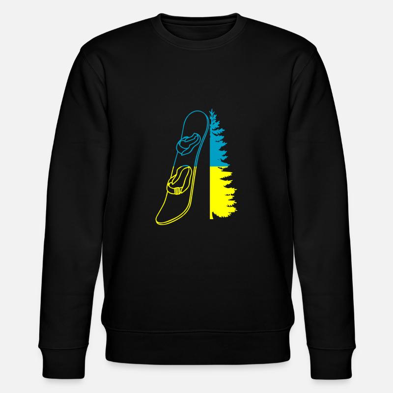 Snowboard Snowboarder - Stanley/Stella Unisex Bio-Sweatshirt CHANGER - Schwarz