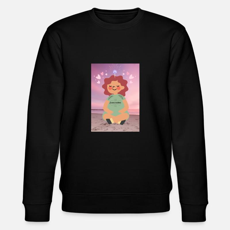J aime méditer - Sweat bio CHANGER Stanley/Stella Unisexe - noir