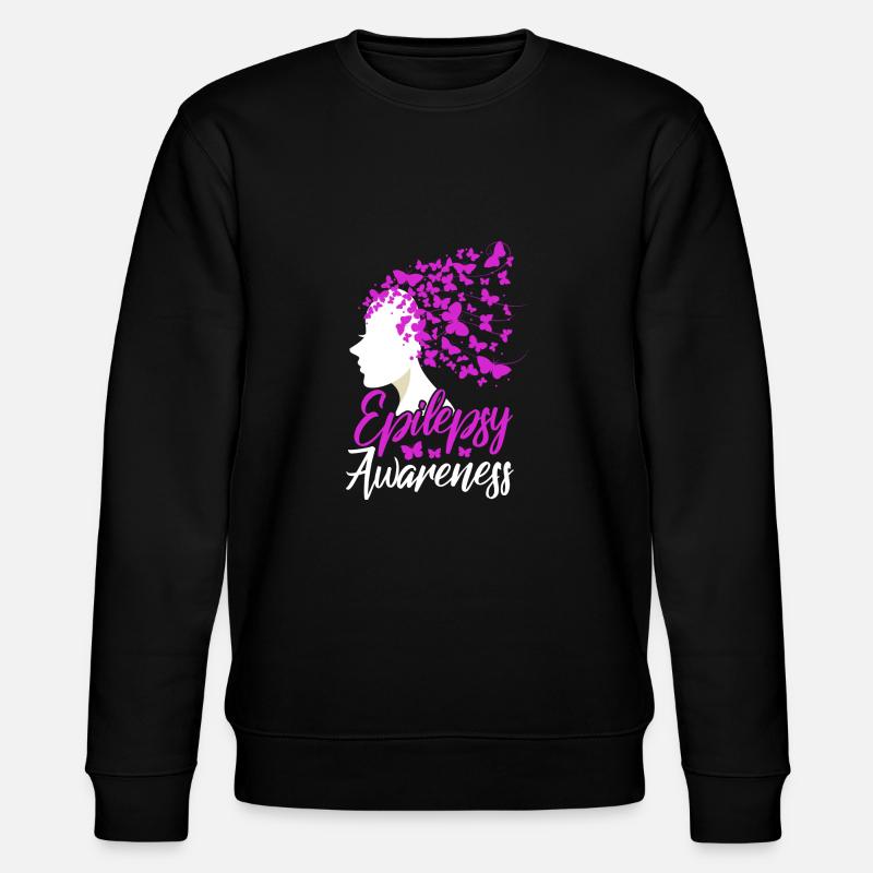 Epilepsy Awareness - Stanley/Stella Unisex Bio-Sweatshirt CHANGER  - Schwarz