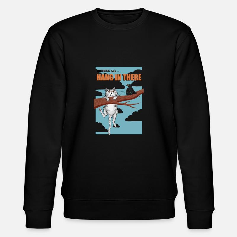 Hang in there 08 - Stanley/Stella Unisex Bio-Sweatshirt CHANGER  - Schwarz