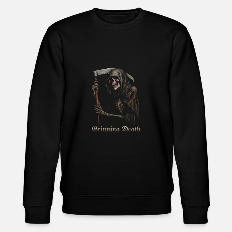 Gruseliger Sensenmann - Stanley/Stella Unisex Bio-Sweatshirt CHANGER  - Schwarz