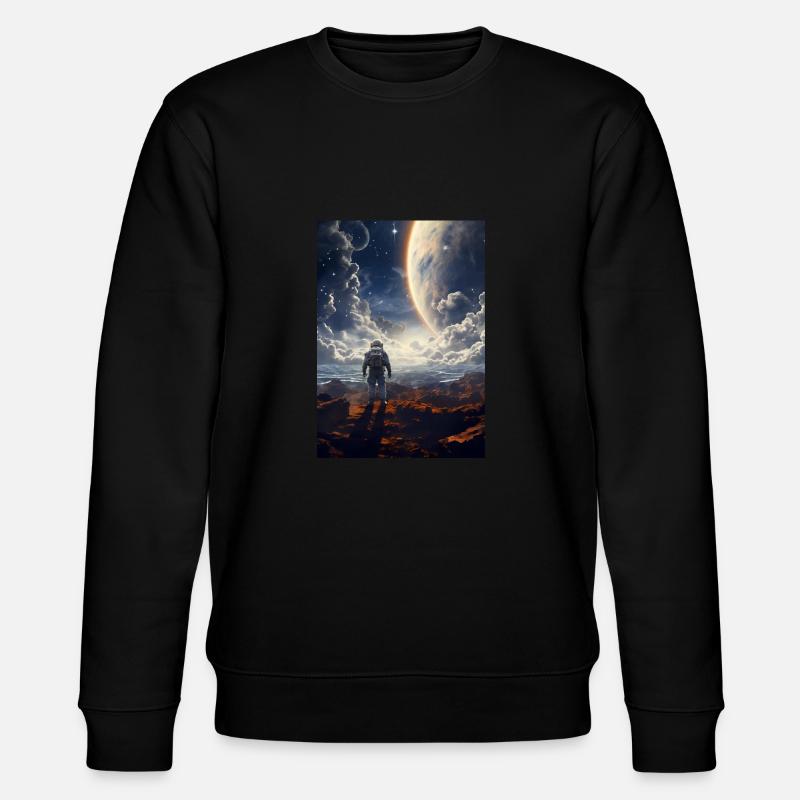 Astronaute dans l’espace - Sweat bio CHANGER Stanley/Stella Unisexe - noir