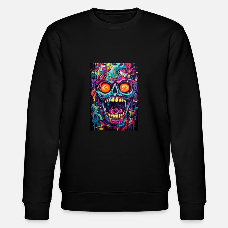 Graffiti Crâne - Sweat bio CHANGER Stanley/Stella Unisexe - noir