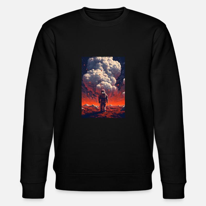 Astronaut im All - Stanley/Stella Unisex Bio-Sweatshirt CHANGER  - Schwarz