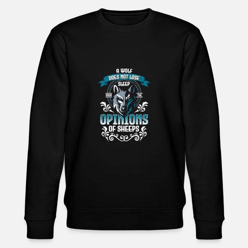 Werewolf Dog Howling Wolfpack - Stanley/Stella CHANGER Unisex Organic Sweatshirt - black