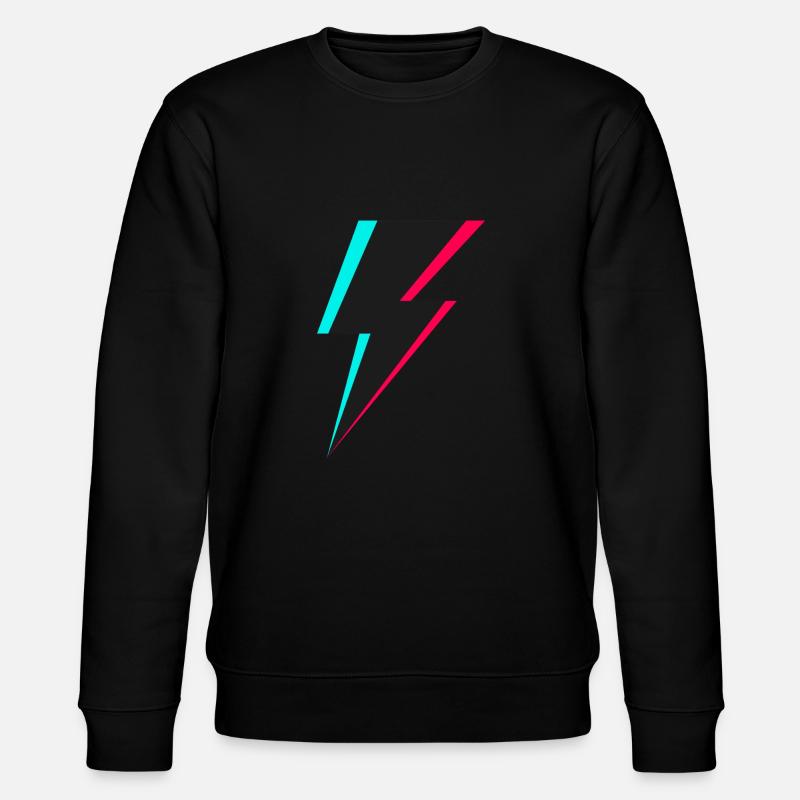 Logo de l’éclair - Sweat bio CHANGER Stanley/Stella Unisexe - noir