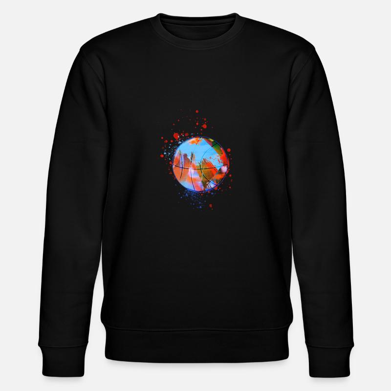 basketball,spiel,graffiti,malerei,bunt - Stanley/Stella Unisex Bio-Sweatshirt CHANGER  - Schwarz