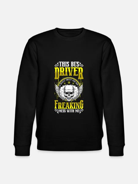 Bus profession transport - Stanley/Stella CHANGER Unisex Organic Sweatshirt - black