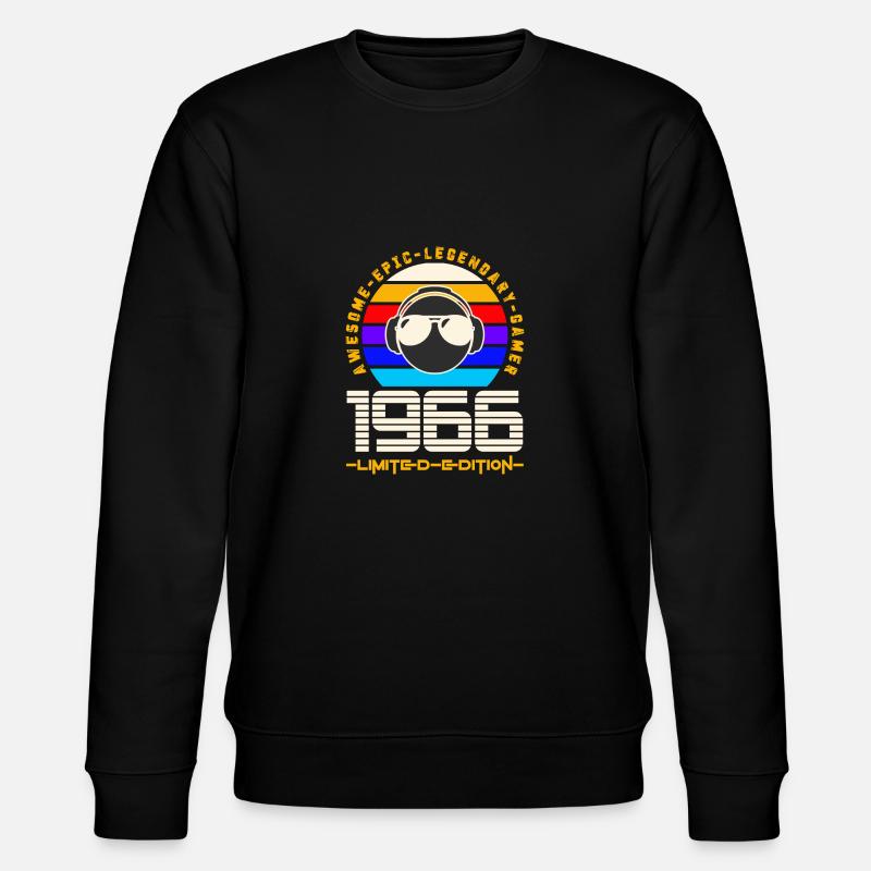1966 - Stanley/Stella CHANGER Unisex Organic Sweatshirt - black