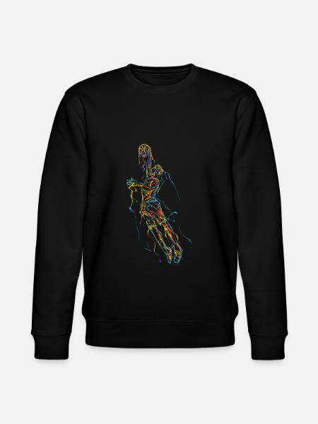 Abstract basketball player - Stanley/Stella CHANGER Unisex Organic Sweatshirt - black
