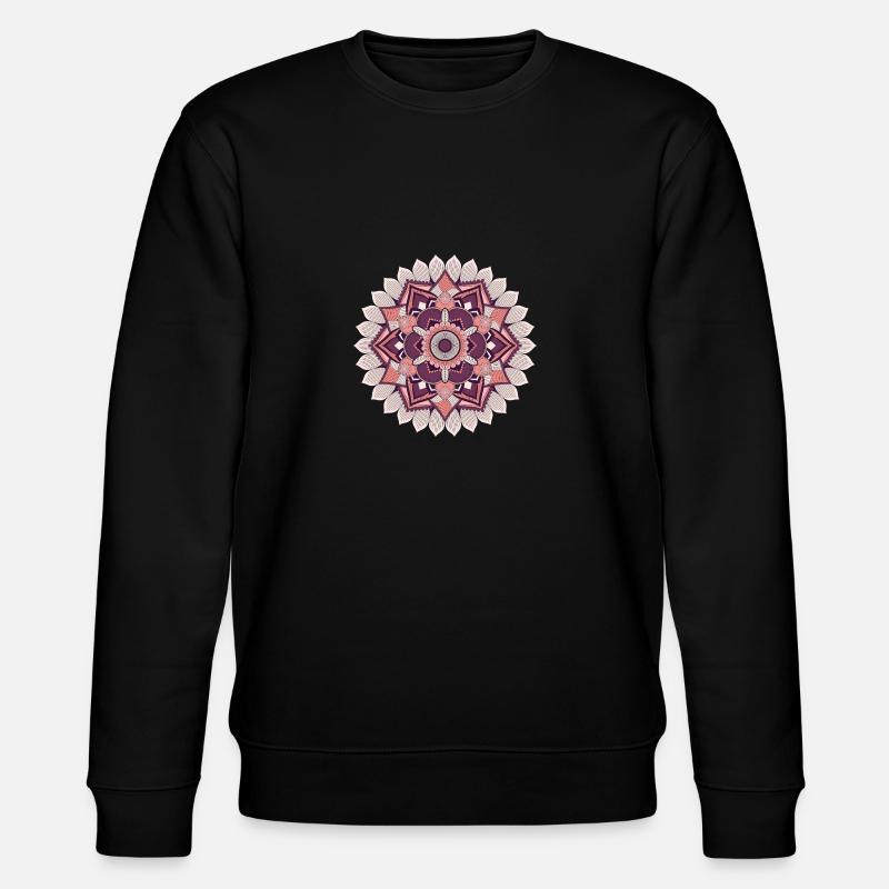 Mandala - Stanley/Stella Unisex Bio-Sweatshirt CHANGER  - Schwarz