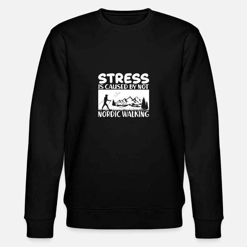 Nordic Walking - Stanley/Stella Unisex Bio-Sweatshirt CHANGER  - Schwarz