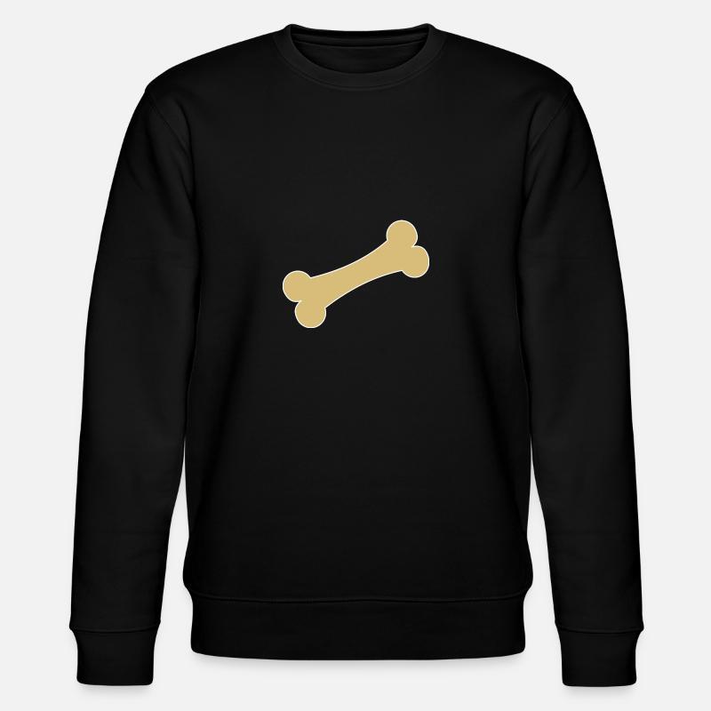 Hunde Knochen - Stanley/Stella Unisex Bio-Sweatshirt CHANGER  - Schwarz