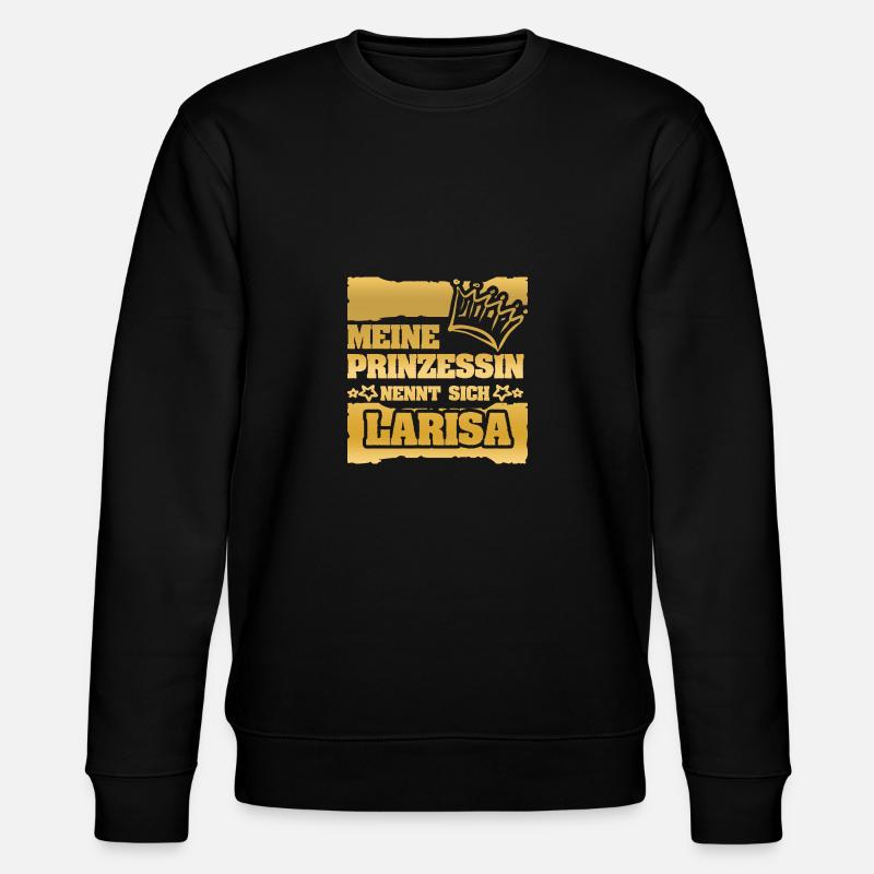 Mädchenname Larisa - Stanley/Stella Unisex Bio-Sweatshirt CHANGER  - Schwarz