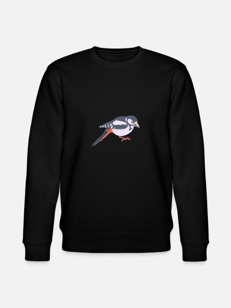 Great spotted woodpecker - Stanley/Stella CHANGER Unisex Organic Sweatshirt - black