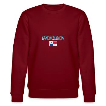 Panama - Stanley/Stella CHANGER Unisex Organic Sweatshirt - burgundy - Front - Nik (191cm) & Marisol (170cm)