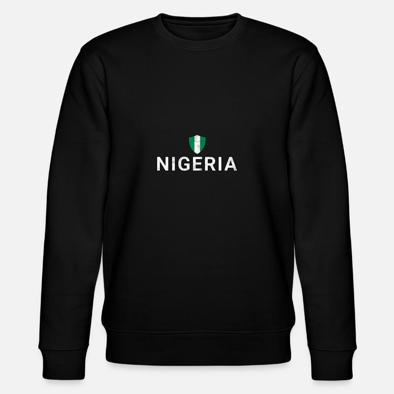 Nigeria - Stanley/Stella Unisex Bio-Sweatshirt CHANGER  - Schwarz