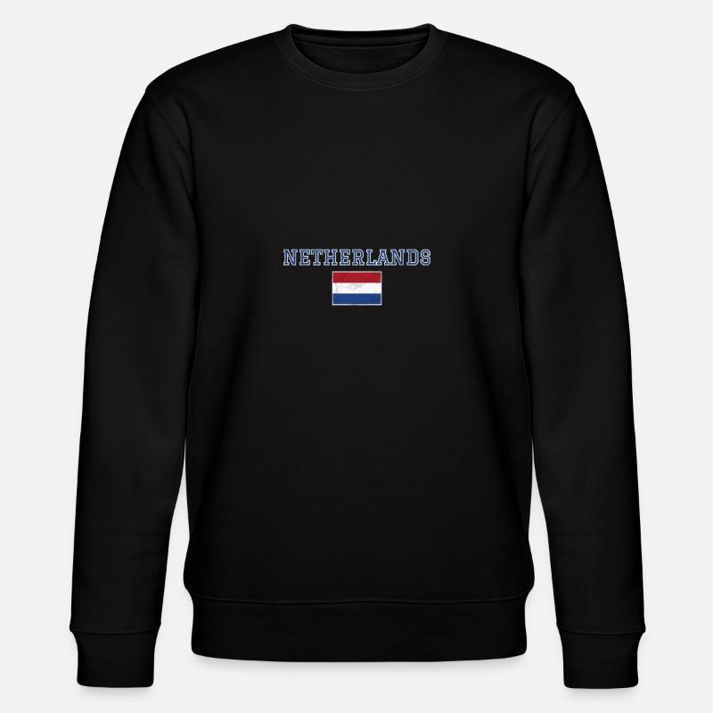 Niederlande - Stanley/Stella Unisex Bio-Sweatshirt CHANGER  - Schwarz